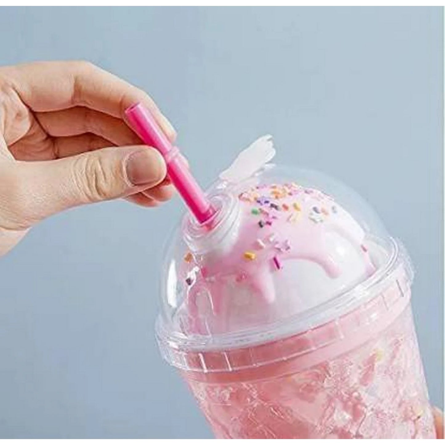 Ice Cream Shape Plastic Water Bottle - Slush Glass